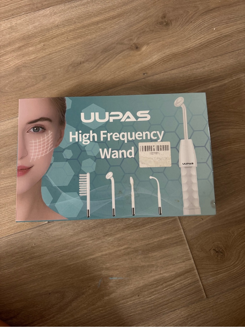Amazon UUPAS High Frequency Wand - White & Teal Packaging